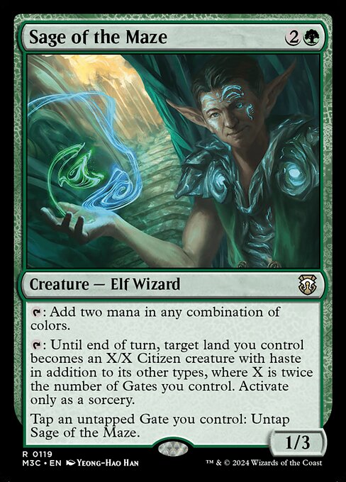 Sage of the Maze — Modern Horizons 3 Commander 119