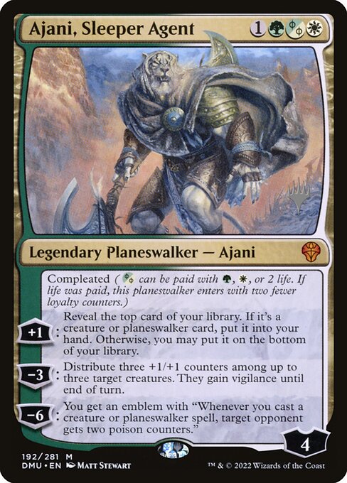 Ajani, Sleeper Agent — Dominaria United Promos 192p