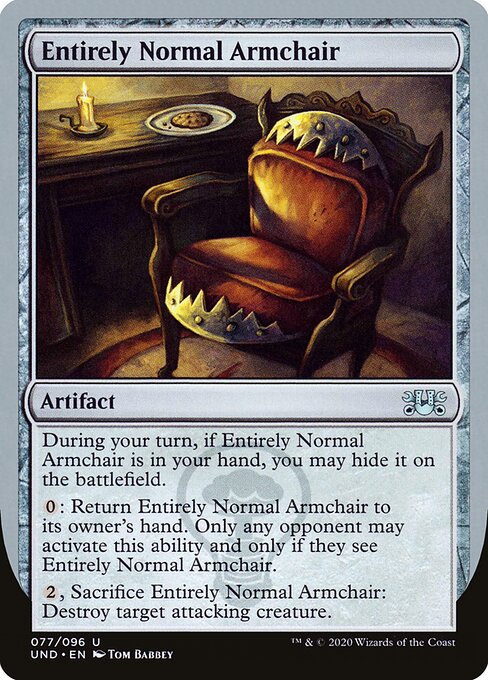 Entirely Normal Armchair — Unsanctioned 77