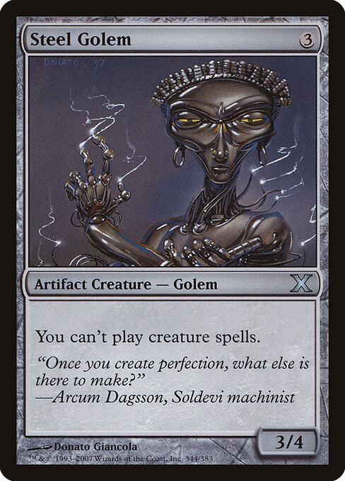 Golem de Aço — Tenth Edition 344