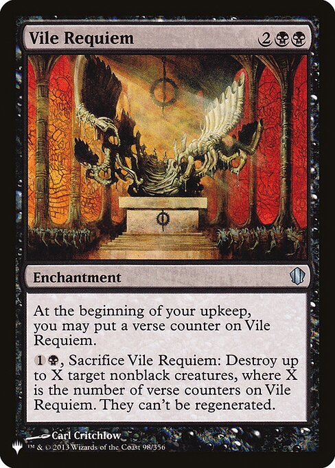 Réquiem Vil — The List C13-98