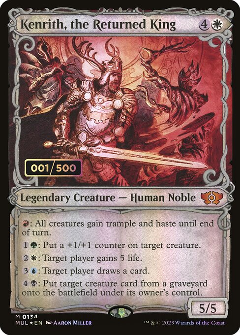 Kenrith, o Rei Regresso — Multiverse Legends 134z
