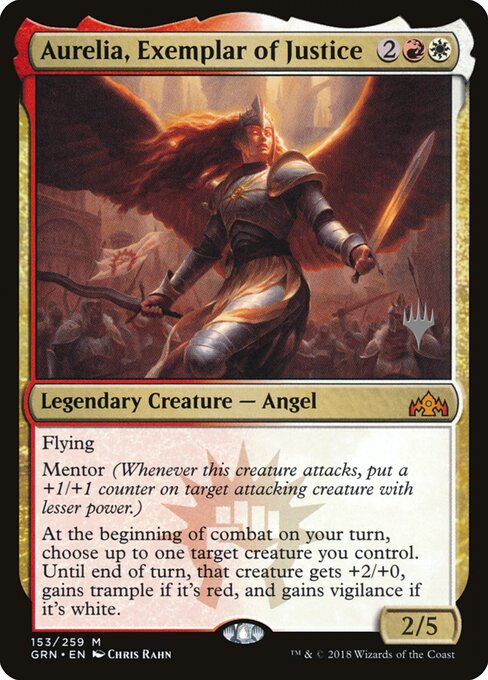 Aurélia, Exemplo da Justiça — Guilds of Ravnica Promos 153p