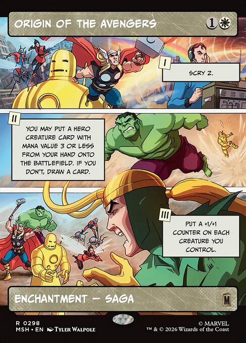 Origin of the Avengers — Marvel Super Heroes 298