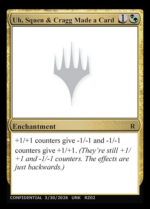 Uh, Squen & Cragg Made a Card — Unknown Event RZ02h