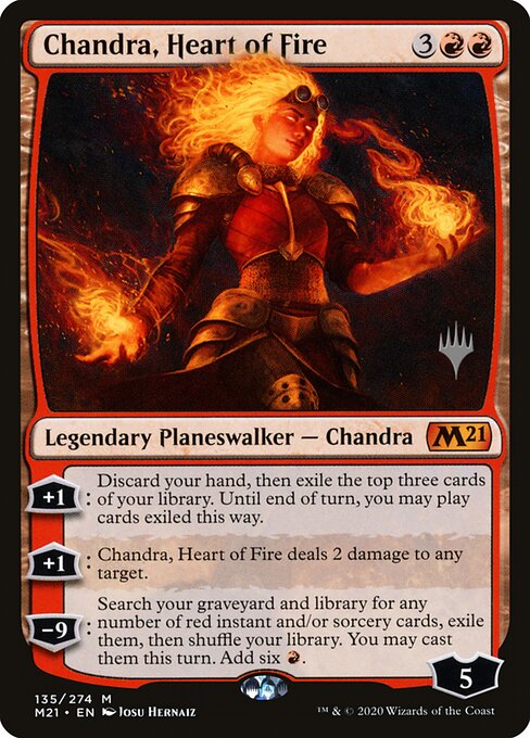 Chandra, Coração de Fogo — Core Set 2021 Promos 135p