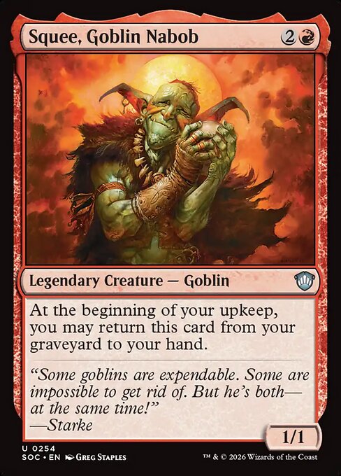 Squee, Nabobo Goblin — Secrets of Strixhaven Commander 254