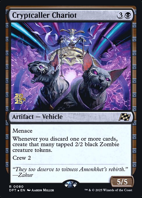 Cryptcaller Chariot — Aetherdrift Promos 80s