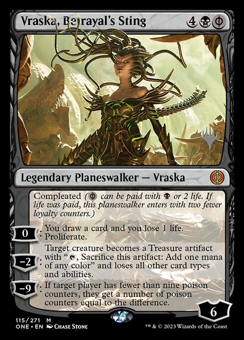Vraska, Ferrão da Traição — Phyrexia: All Will Be One Promos 115p