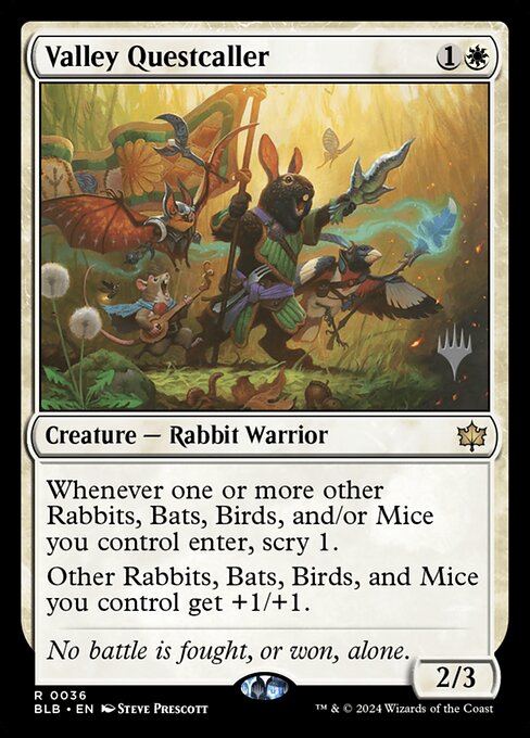 Valley Questcaller — Bloomburrow Promos 36p