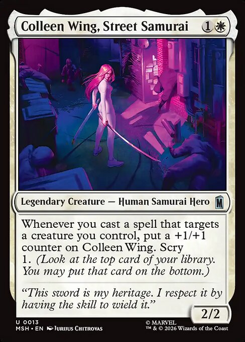Colleen Wing, Street Samurai — Marvel Super Heroes 13