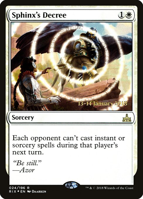 Decreto da Esfinge — Rivals of Ixalan Promos 24s