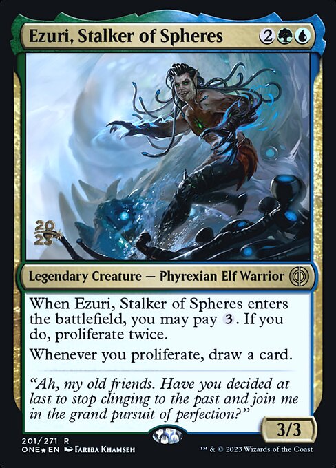 Ezuri, Espreitador de Esferas — Phyrexia: All Will Be One Promos 201s