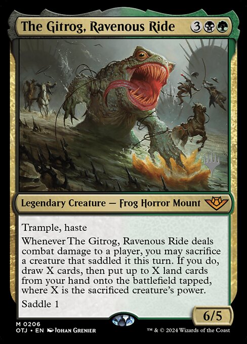 O Gitrog, Montaria Voraz — Outlaws of Thunder Junction Promos 206p
