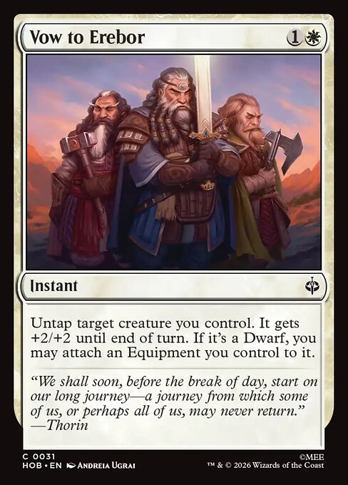 Vow to Erebor — The Hobbit 31