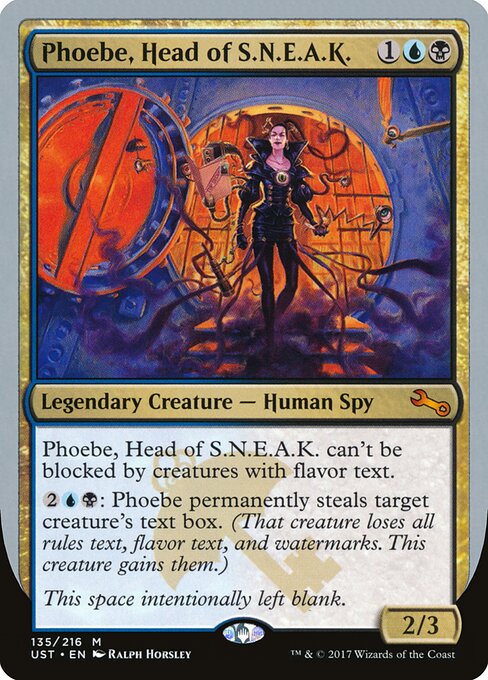Phoebe, Head of S.N.E.A.K. — Unstable 135