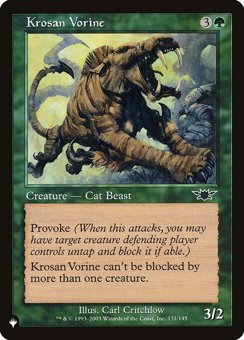 Vorino Krosano — The List LGN-131