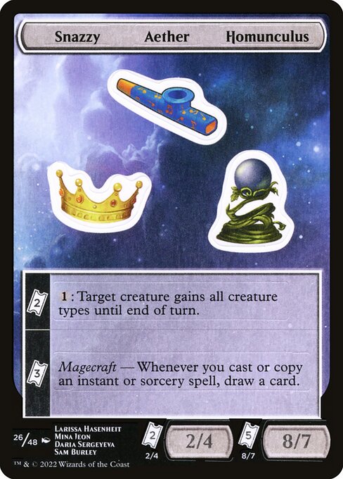 Snazzy Aether Homunculus — Unfinity Sticker Sheets 26