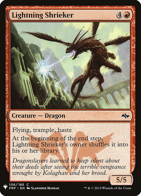 Guinchador Relampejante — The List FRF-106