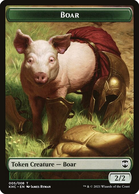 Boar — Kaldheim Commander Tokens 5