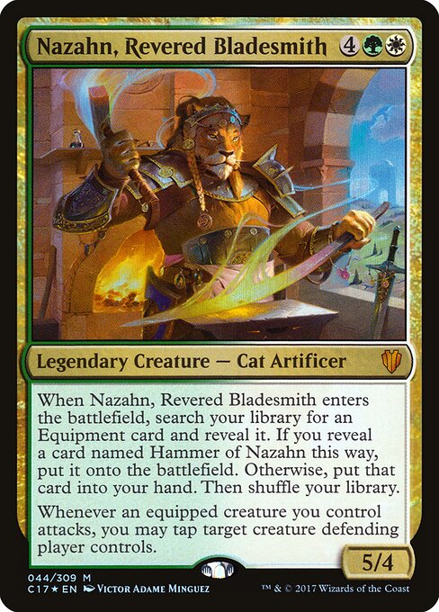 Nazahn, Cuteleiro Reverenciado — Commander 2017 44
