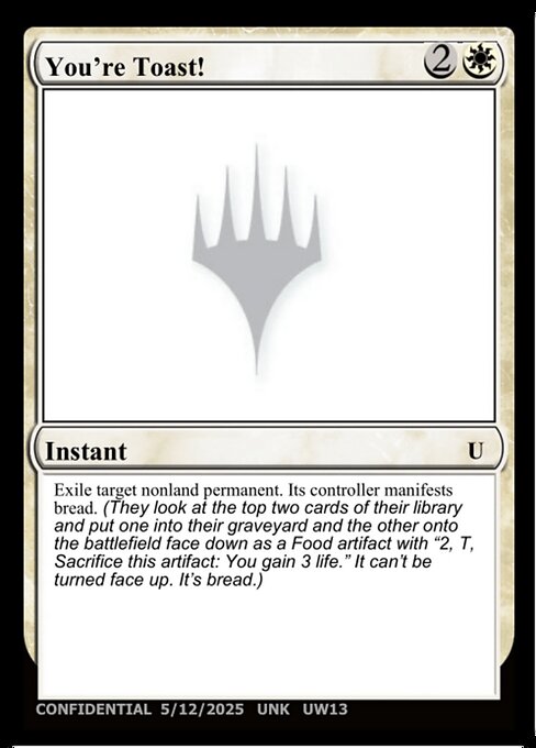 You're Toast! — Unknown Event UW13