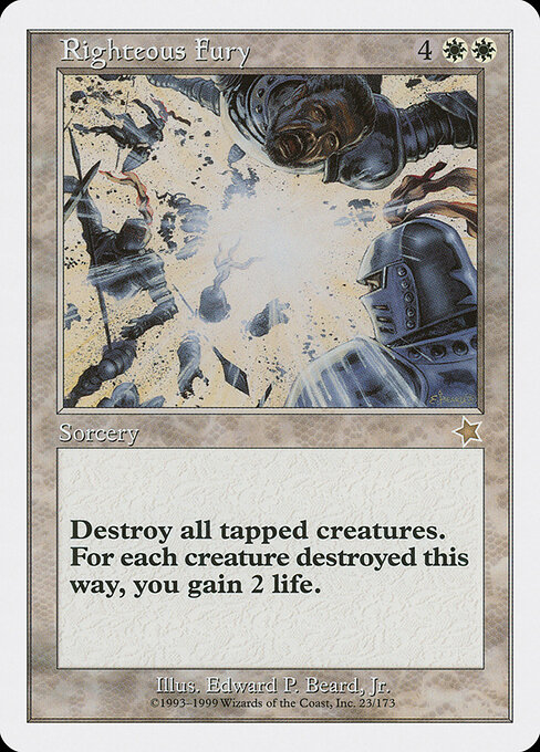 Righteous Fury — Starter 1999 23
