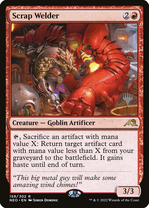 Soldador de Sucata — Kamigawa: Neon Dynasty Promos 159p