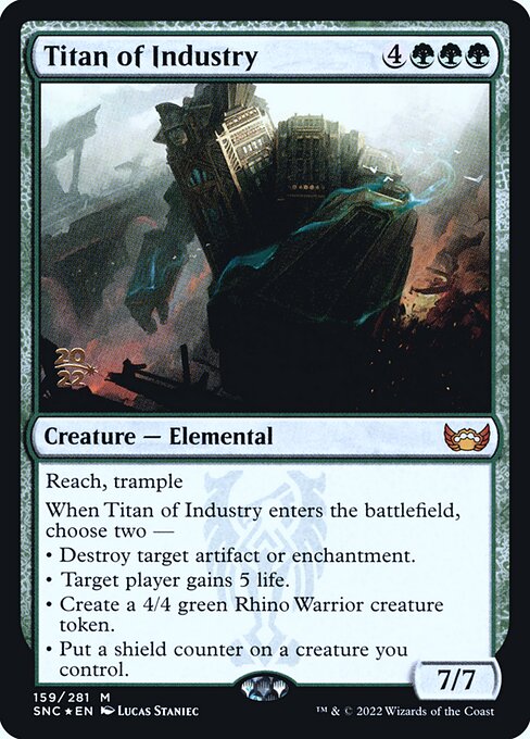 Titã da Indústria — Streets of New Capenna Promos 159s