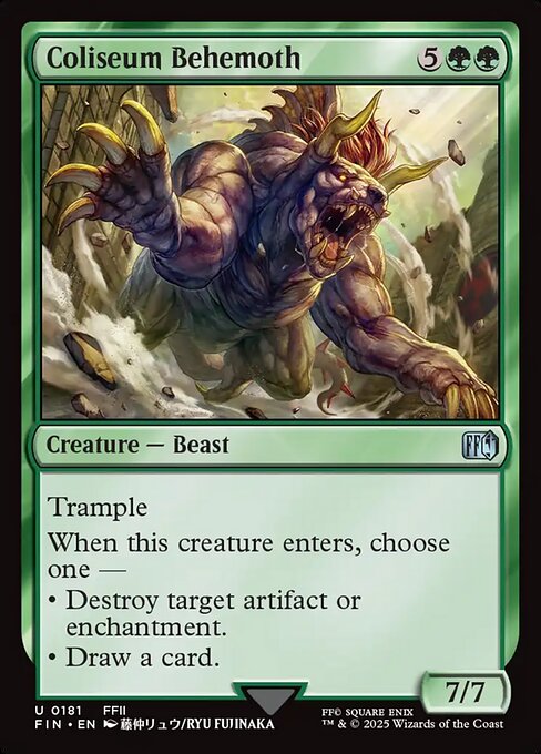 Coliseum Behemoth — Final Fantasy 181