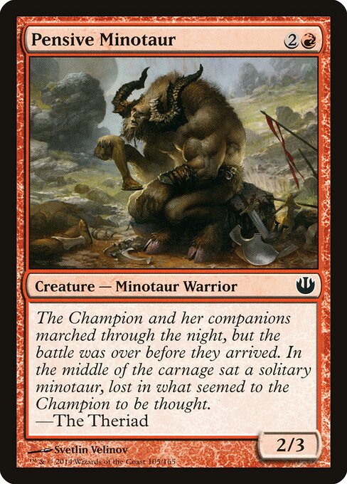 Minotauro Pensativo — Journey into Nyx 105