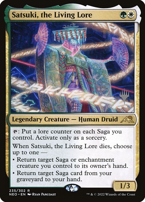 Satsuki, o Conhecimento Vivo — Kamigawa: Neon Dynasty Promos 235p