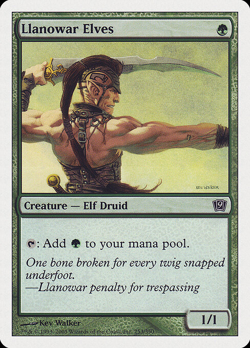 Elfos de Llanowar — Ninth Edition 253