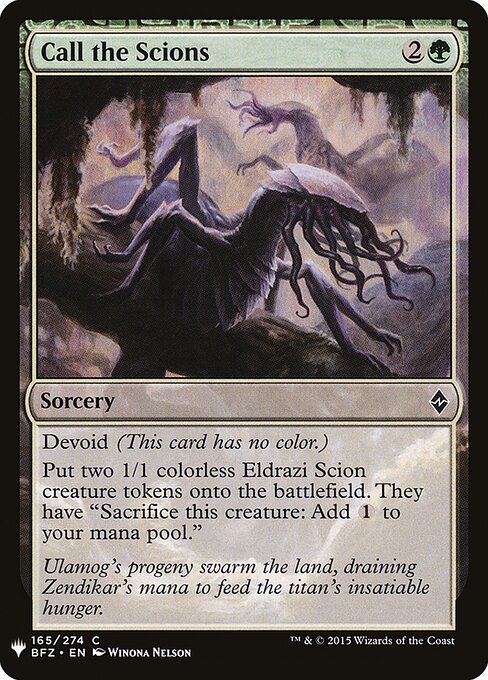 Chamado aos Rebentos — The List BFZ-165