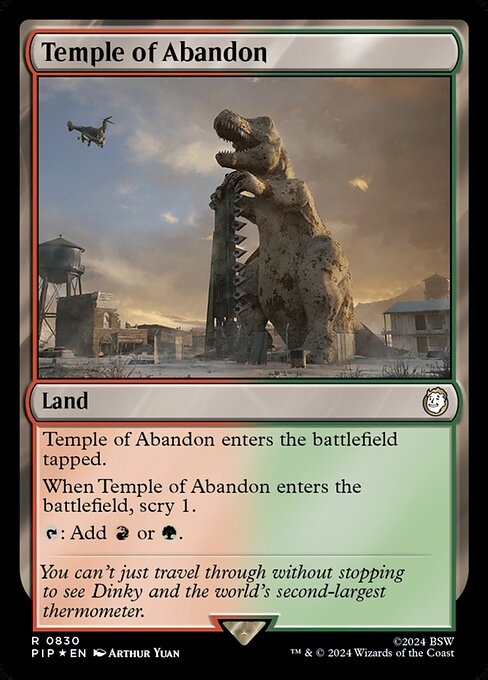 Templo do Abandono — Fallout 830