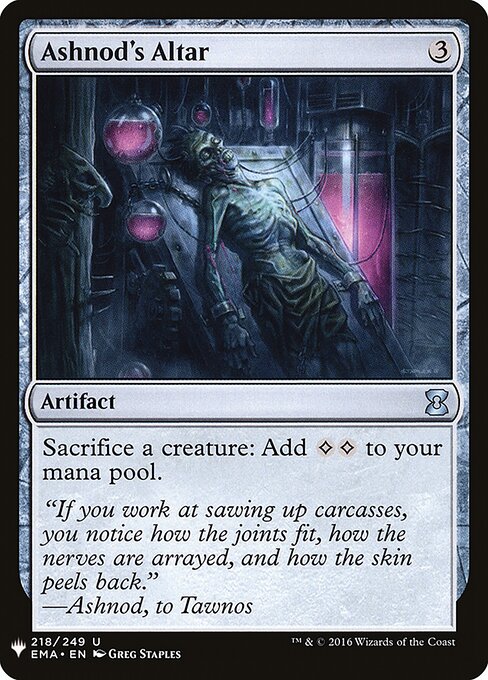 Altar de Ashnod — The List EMA-218