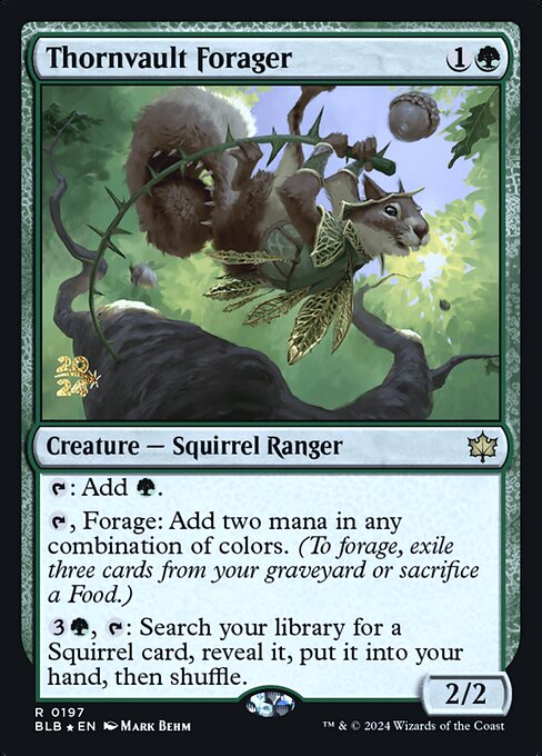 Thornvault Forager — Bloomburrow Promos 197s