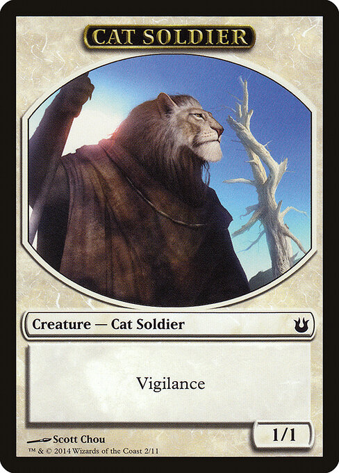 Cat Soldier — Born of the Gods Tokens 2