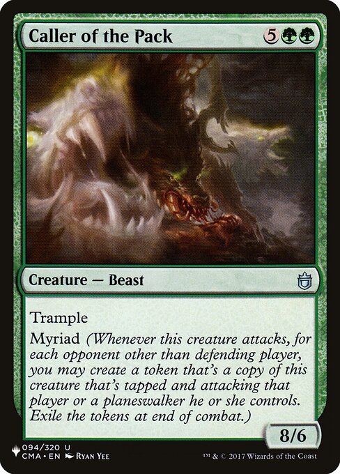 Caller of the Pack — The List CMA-94