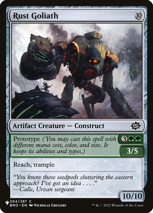 Golias de Ferrugem — The List BRO-204