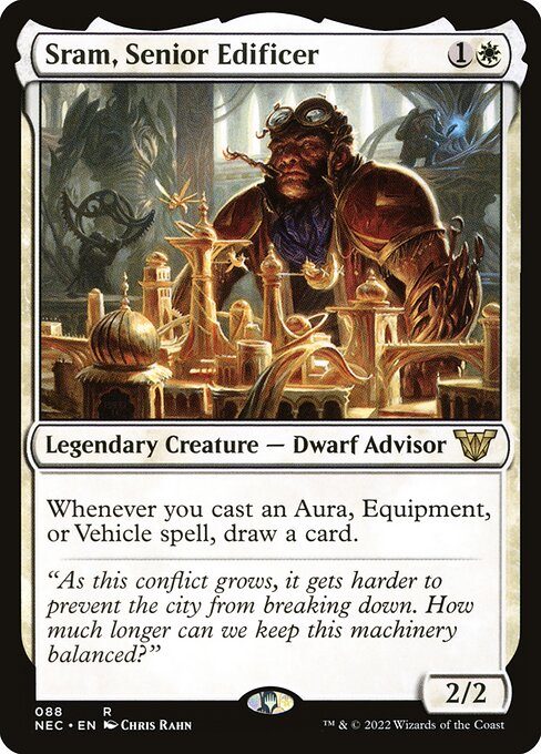 Sram, Edificador Sênior — Neon Dynasty Commander 88