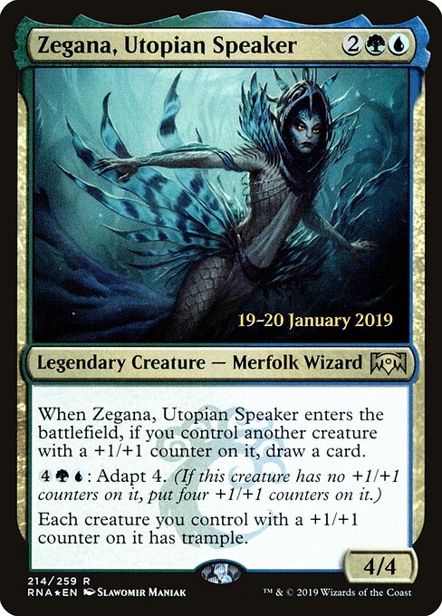 Zegana, Oradora dos Utopianos — Ravnica Allegiance Promos 214s