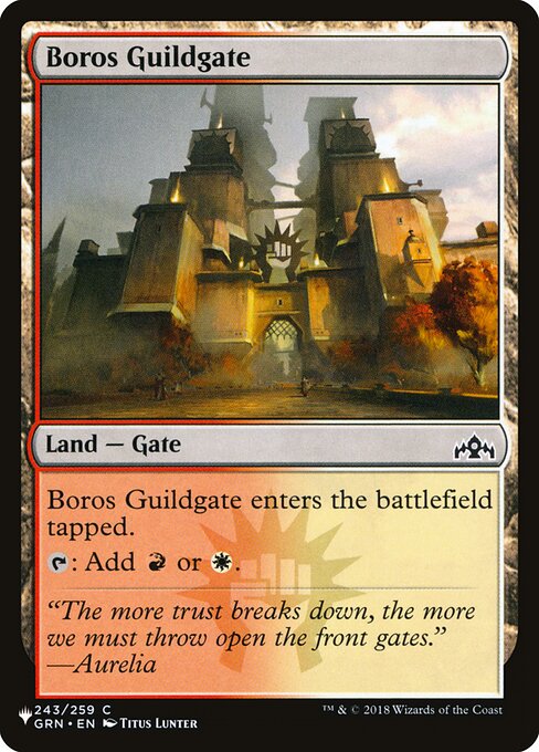 Portão da Guilda Boros — The List GRN-243