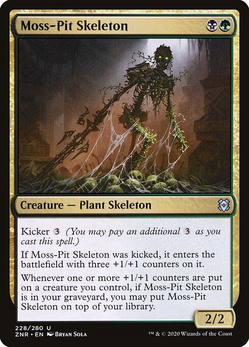 Esqueleto do Poço de Musgo — Zendikar Rising 228