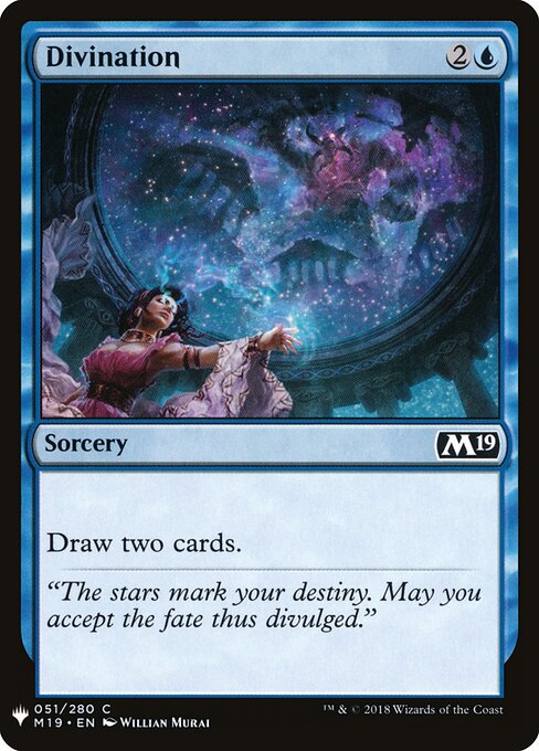 Divinação — The List M19-51