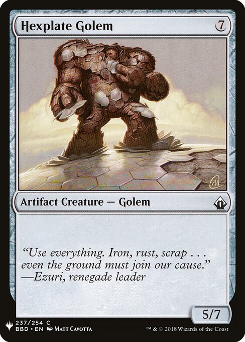 Golem de Hexaplaca — The List BBD-237