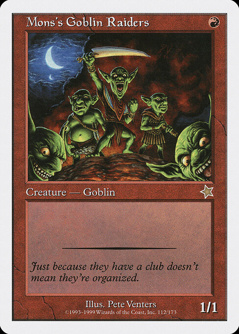 Goblins Salteadores do Mons — Starter 1999 112