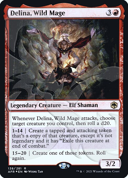 Delina, Maga Selvagem — Adventures in the Forgotten Realms Promos 138a