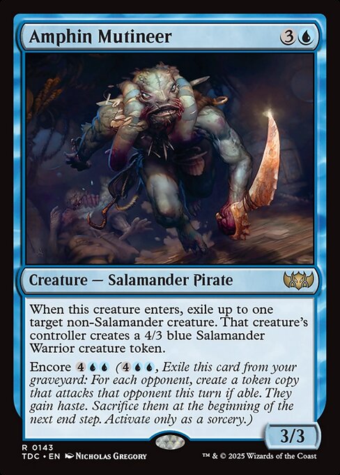 Amotinado Amphin — Tarkir: Dragonstorm Commander 143