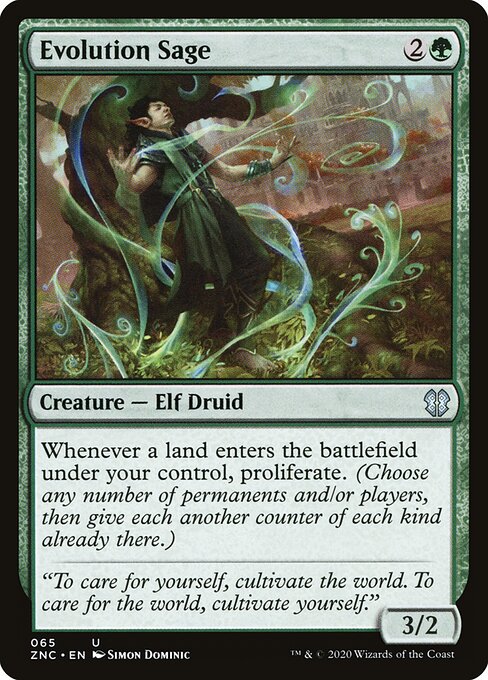 Sábio da Evolução — Zendikar Rising Commander 65